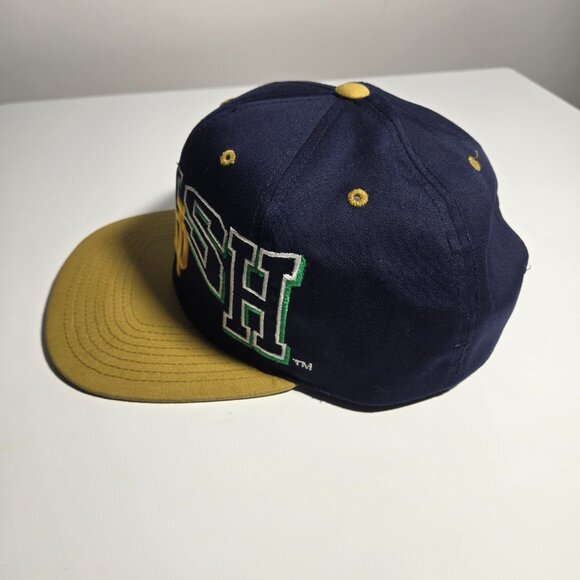 Vintage ND Notre Dame Snap Back Hat Cap Fighting Irish - Picture 2 of 7